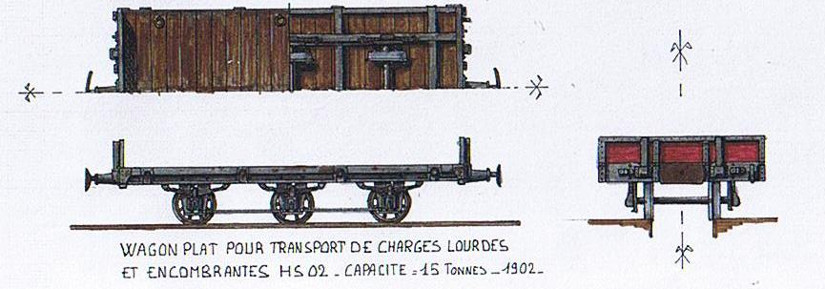 plan de wagons marchandises  3 ssieux bis